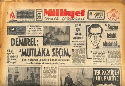 Milliyet Halk Gazetesi 25 Şubat 1970 - Metin Toker Bir Devrin İç Yüzünü Açıklıyor GZ86660 - 1