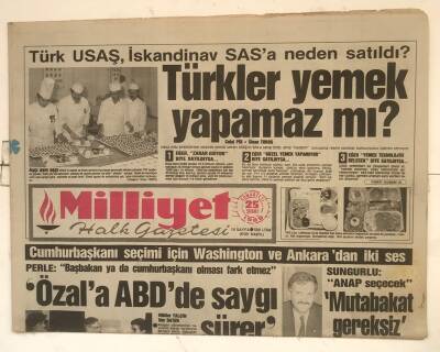 Milliyet Halk Gazetesi 25 Şubat 1989 - Cumhurbaşkanı Seçimi İçin Washington Ve Ankaradan İki Ses GZ7716 - 1