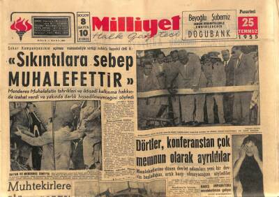 Milliyet Halk Gazetesi 25 Temmuz 1955 - Marmaris Ormanı 6 Gündür Yanıyor GZ88823 - 1