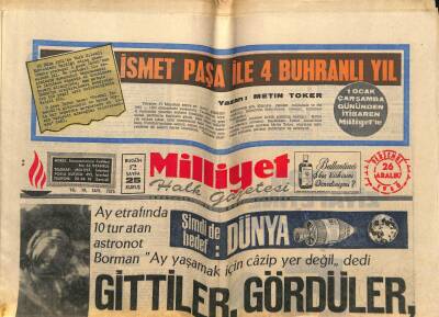 Milliyet Halk Gazetesi 26 Aralık 1968 - Vietnamda Noel İçin Ateş Kesildi GZ92991 - 1