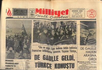 Milliyet Halk Gazetesi 26 Ekim 1968 - Trabzonun 507. Fetih Yılı Kutlanıyor GZ118752 - 1