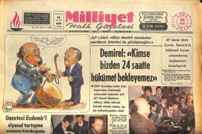Milliyet Halk Gazetesi 26 Ekim 1979 - 300 Bin Ton Taş Çıkartılan Sivriada , Yassıada Oluyor GZ86267 - 1