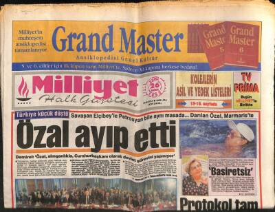 Milliyet Halk Gazetesi 26 Haziran 1992 - Hülya Avşar, Kaya Çilingiroğlu GZ79729 - 1