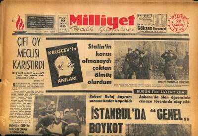 Milliyet Halk Gazetesi 26 Kasım 1970 - İstanbul TVsi Avrupadan Maç Yayınlayabilecek GZ86640 - 1