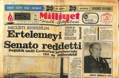 Milliyet Halk Gazetesi 26 Mart 1973 - Dicle Şilebide Dalgalardan Hasar Gördü Ve Burnunda Göçük Oldu GZ93422 - 1