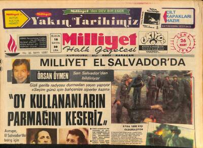 Milliyet Halk Gazetesi 26 Mart 1982 - Yunanlılar , İstanbul Ve Batı Anadoluyu Kendi Sınırları İçinde Gösteriyor GZ126596 - 1
