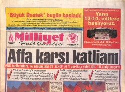 Milliyet Halk Gazetesi 26 Mayıs 1993 - Denktaş Klerides İşbirliği - Şevket Demirel Kalp Krizi Geçirdi GZ161146 - Gökçekoleksiyon
