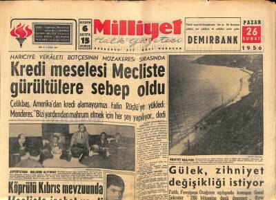 Milliyet Halk Gazetesi 26 Şubat 1956 - Rakipsiz Sanatkar Zeki Müren Bebek Gazinosu Reklamı GZ88674 - 1