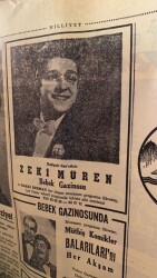Milliyet Halk Gazetesi 26 Şubat 1956 - Rakipsiz Sanatkar Zeki Müren Bebek Gazinosu Reklamı GZ88674 - 2