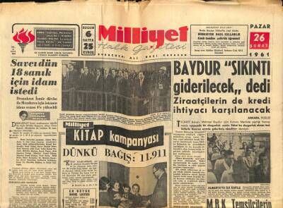 Milliyet Halk Gazetesi 26 Şubat 1961 - Ziraatçilerin de Kredi İhtiyacı Karşılanacak GZ76163 - 1