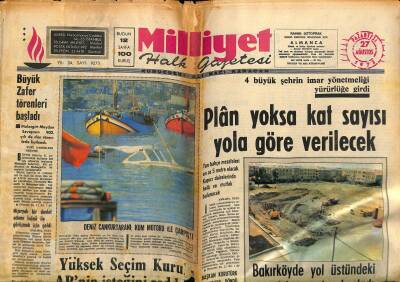 Milliyet Halk Gazetesi 27 Ağustos 1973 - Polislerin Yeni Kıyafetleri - Türk-Irak Petrol Boru Hattı İçin Anlaşma İmzalanıyor GZ118217 - 1