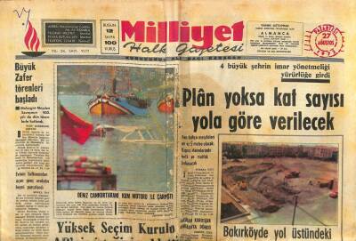 Milliyet Halk Gazetesi 27 Ağustos 1973 - Türk-Irak Petrol Boru Hattı İçin Anlaşma İmzalanıyor GZ93434 - 1