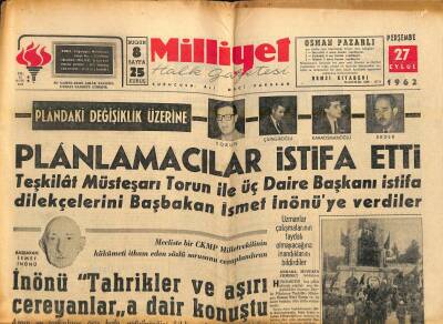 Milliyet Halk Gazetesi 27 Eylül 1962 - Don Juan Hatıralarını Yazmaya Başladı - Ataklı Gümüşpalaya Çattı GZ121334 - 1