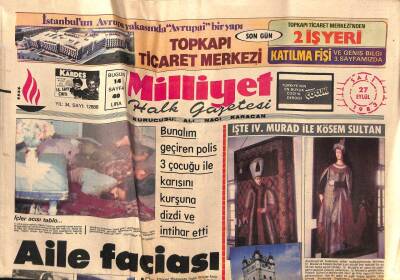 Milliyet Halk Gazetesi 27 Eylül 1983 - İşte IV. Murad İle Kösem Sultan GZ87639 - 1