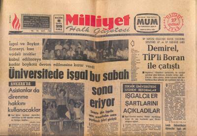 Milliyet Halk Gazetesi 27 Haziran 1968 - İsteriye Tutulan Kadınlara Doktorlar Aşk Tavsiye Etti - Demirel , TİPli Boran İle Çatıştı GZ118750 - 1