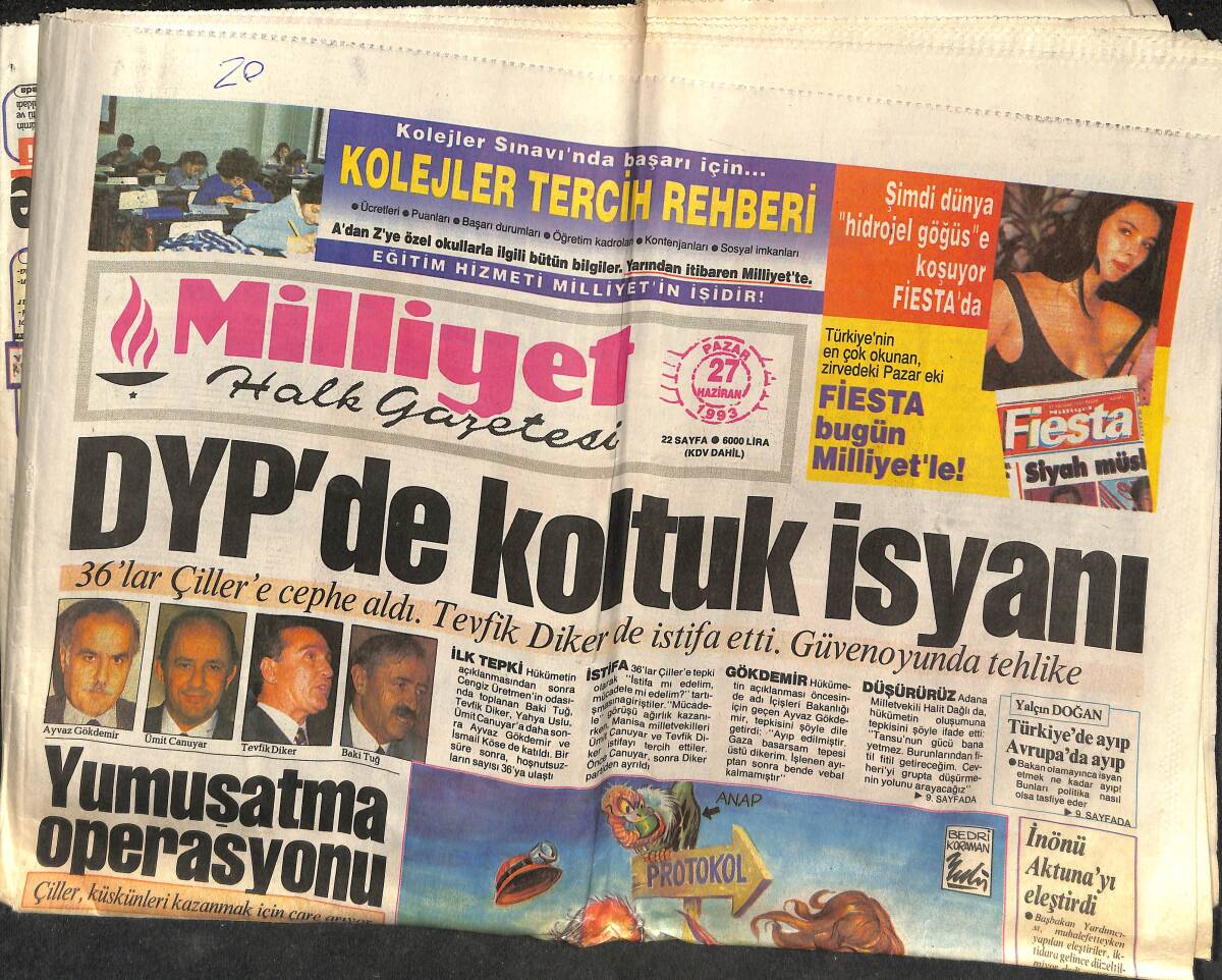 Milliyet Halk Gazetesi 27 Haziran 1993 - Nijeryalı Uche El Yakıyor - Bakü'den Petrol Oyunu GZ153137 - 1