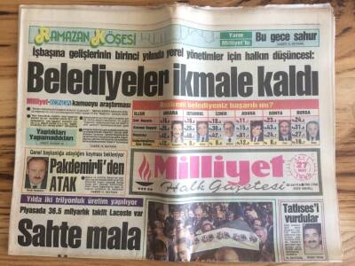 Milliyet Halk Gazetesi 27 Mart 1990 - İbrahim Tatlısesi Maksim Gazinosunda Vurdular GZ72733 - 2