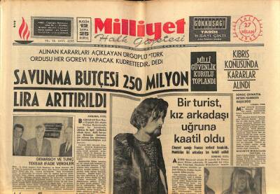 Milliyet Halk Gazetesi 27 Nisan 1965 - Marmarada Tütün Fiyatı 8 Liraya Düştü GZ81140 - 1
