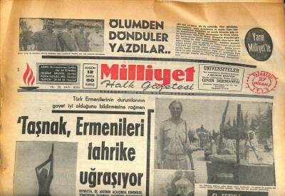 Milliyet Halk Gazetesi 27 Nisan 1970 - Giresunda Maçta Arbede Çıktı 16 Kişi Yaralandı GZ86135 - 1