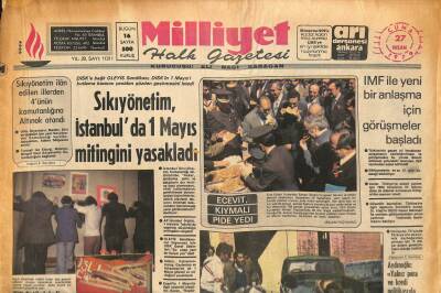 Milliyet Halk Gazetesi 27 Nisan 1979 - Nagade Kentinde Çarpışmalarda 500 Kişi Öldü GZ90933 - 1