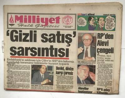 Milliyet Halk Gazetesi 27 Ocak 1994 - Gizli Satış Sarsıntısı GZ7982 - 1