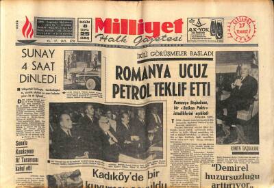 Milliyet Halk Gazetesi 27 Temmuz 1966 - Necla Ateş Kurtuldu , Tanju Yakalandı GZ62808 - 2