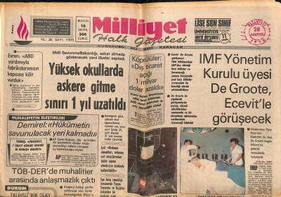 Milliyet Halk Gazetesi 28 Ağustos 1978 - Charles Boyer Öldü - Dünyada Tekstil Kavgası GZ118557 - 1
