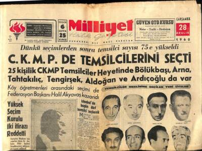 Milliyet Halk Gazetesi 28 Aralık 1960 - Menderes Dün Suçu Gedike Yükledi GZ74391 - 1