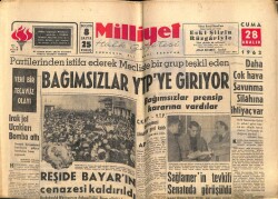 Milliyet Halk Gazetesi 28 Aralık 1962 - Reşide Bayarın Cenazesi Kaldırıldı GZ67925 - 2