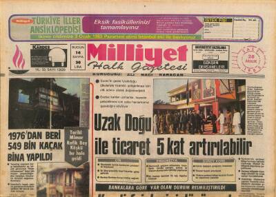 Milliyet Halk Gazetesi 28 Aralık 1982 - 38 İlacın Daha Piyasadan Toplatılması Kararlaştırıldı - Uzak Doğu İle Ticaret 5 Kat Artırılabilir GZ127176 - 1