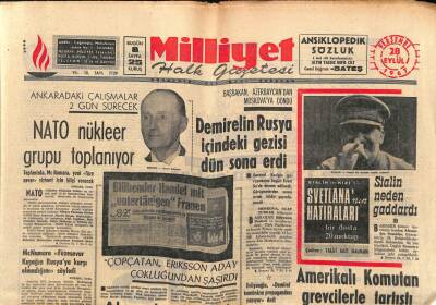 Milliyet Halk Gazetesi 28 Eylül 1967 - Demirelin Rusya İçindeki Gezisi Dün Sona Erdi GZ87093 - 1