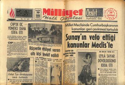 Milliyet Halk Gazetesi 28 Haziran 1966 - Polonyada Rejime Karşı Gösteri Yürüyüşü Yapıldı - Zuhal Tan Direksiyona Sarılı Bulundu GZ121451 - 1