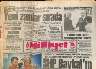 Milliyet Halk Gazetesi 28 Haziran 1988 - Semra Özal ,F.Almanyada Üniversitede Konuştu GZ105246 - 1