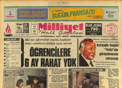 Milliyet Halk Gazetesi 28 Mart 1983 - Tekstilde ABDye Açılacağız - Platiniye İtalyan Olması İçin Teklif Yapıldı GZ127208 - 1