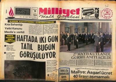 Milliyet Halk Gazetesi 28 Mayıs 1974 - Los Angeles Belediye Başkanının Odasını Bir Türk Dekore Etti GZ79216 - 1