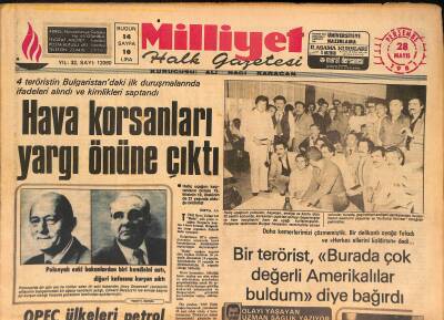 Milliyet Halk Gazetesi 28 Mayıs 1981 - Hava Korsanları Yargı Önüne Çıktı - OPEC Ülkeleri Petrol Fiyatını Donduruyor GZ126751 - 1