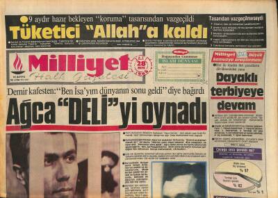 Milliyet Halk Gazetesi 28 Mayıs 1985 - Ağca Deliyi Oynadı - Zeynep Özal , Nikah Masasına Oturdu GZ127335 - 1