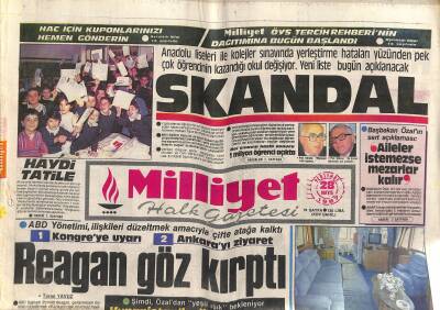 Milliyet Halk Gazetesi 28 Mayıs 1987 - Askerlikte Çifte Uygulama - Reagan Göz Kırptı GZ118424 - 1