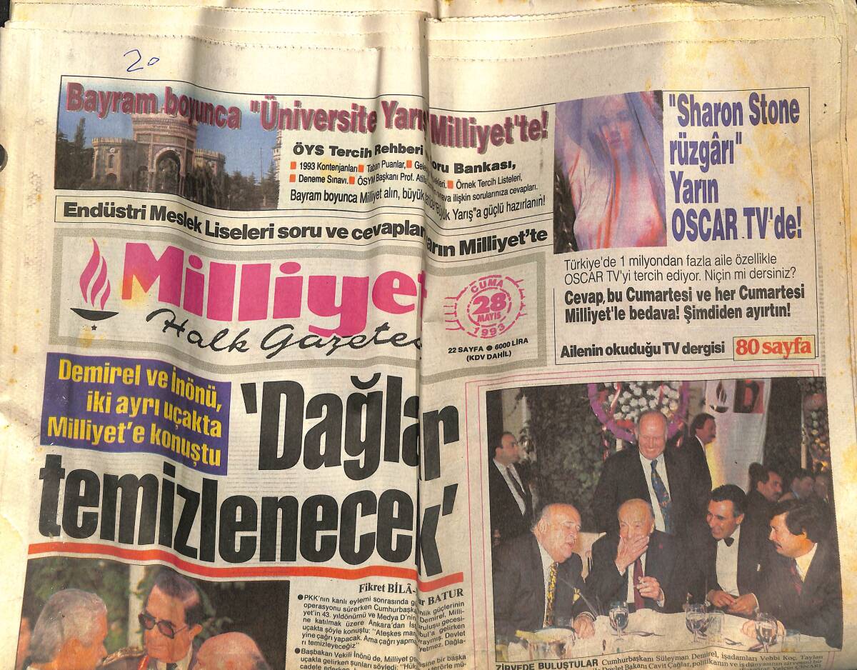Milliyet Halk Gazetesi 28 Mayıs 1993 - Başkan Seba'dan Galatasaray'a Sevgi, Polat'a Tepki: Beşiktaş'a Kimse Dil Uzatamaz - Rıdvan'a Maç Başına Para GZ153106 - 1