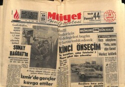 Milliyet Halk Gazetesi 28 Nisan 1968 - Bennett , Küçük İle Makariosu Uzlaştırmadı GZ70570 - 2