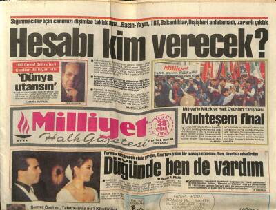 Milliyet Halk Gazetesi 28 Nisan 1991 - Maradona ve Antonelli Tutuklu - GZ85175 - 1
