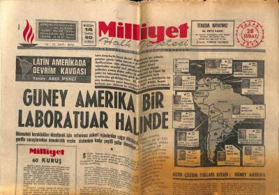Milliyet Halk Gazetesi 28 Şubat 1971 - Güney Amerika Bir Laboratuar Halinde GZ81229 - 1
