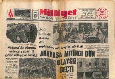 Milliyet Halk Gazetesi 28 Temmuz 1968 - Rauf Denktaş Türkiyeye Geliyor GZ117686 - 1