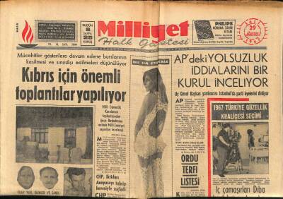 Milliyet Halk Gazetesi 29 Ağustos 1967 - Porselen ve Seramik Eşya İthali Yasaklandı - Zeki Mürenin Terzisi Boğuldu Fakat Ölmedi GZ88583 - 1