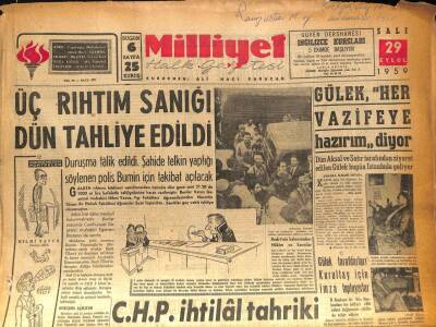 Milliyet Halk Gazetesi 29 Eylül 1959 - Gülek Taraftarları Kurultay İçin İmza Topluyorlar GZ86816 - 1