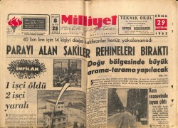 Milliyet Halk Gazetesi 29 Haziran 1962 - Doğu Bölgesinde Büyük Arama - Tarama Yapılacak GZ70456 - 2
