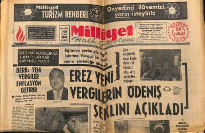 Milliyet Halk Gazetesi 29 Haziran 1970 - Vergi Kanunu Tartışması Genişliyor GZ72114 - 2