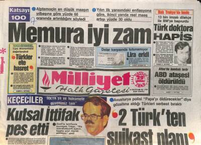Milliyet Halk Gazetesi 29 Haziran 1988 - Atinada Bombalı Terör,ABD Ataşesi Öldürüldü GZ105216 - 1