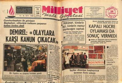 Milliyet Halk Gazetesi 29 Kasım 1975 - 17 Katlı Etap Oteli Sessiz Sedasız Çalışmaya Başladı GZ81824 - 1