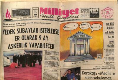 Milliyet Halk Gazetesi 29 Kasım 1979 - Ağcanın Çeşitli Yerlerde Görüldüğü İhbar Edildi GZ92626 - 1